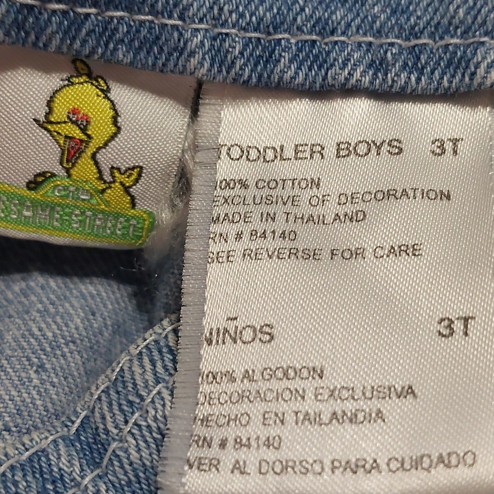 Vintage 90s Sesame Street Denim Overalls - Picture 7 of 10